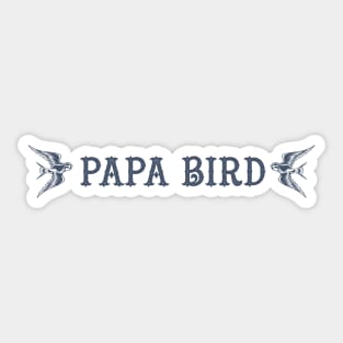 Papa Bird Sticker